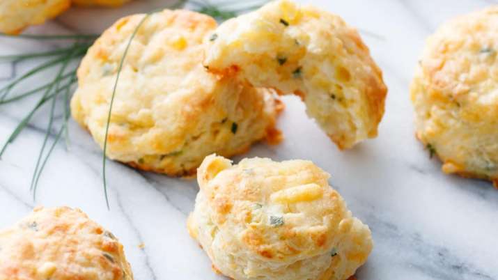 India Tv - Cheddar and Chive Gluten-Free Biscuits