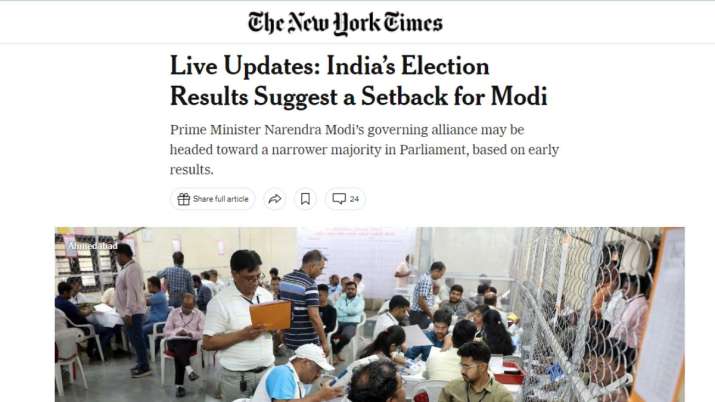 India Tv - How American media covered India's Lok Sabha Elections 