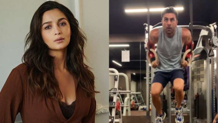 Alia Bhatt’s cute reaction to Ranbir Kapoor’s intense fitness training goes viral