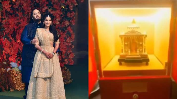 Anant Ambani-Radhika Merchant’s wedding invite goes viral, consists of silver temple, idols | WATCH