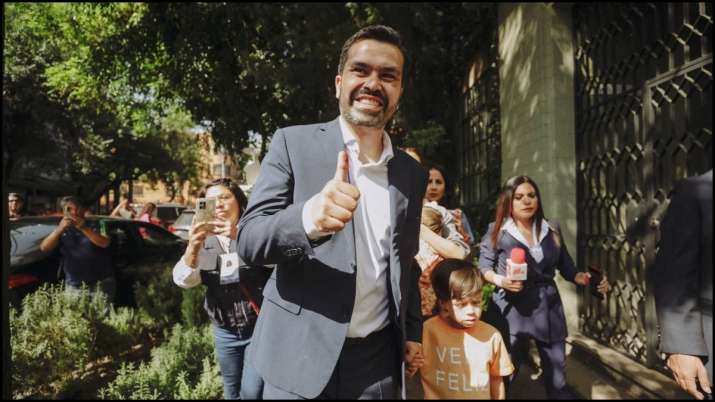 India Tv - Presidential candidate Jorge Álvarez Máynez, who trails far behind in third place.