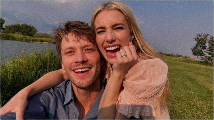 Emma Roberts announces engagement to boyfriend Cody John on Instagram with quirky caption