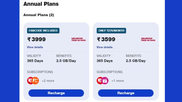 Jio’s new annual plan: Unlimited calling, 2.5GB daily data for Rs 276 ...