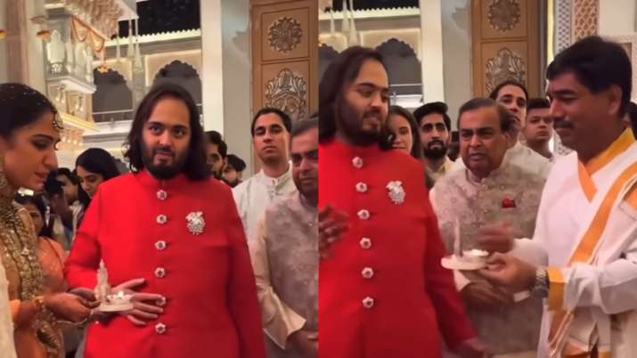 Mukesh Ambani shed tears at ‘vidaai’ ceremony of bahu Radhika Merchant | WATCH