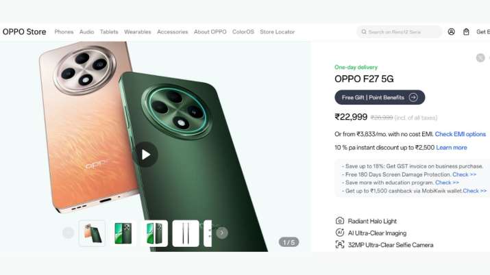 Indian TV – OPPO F27 5G 
