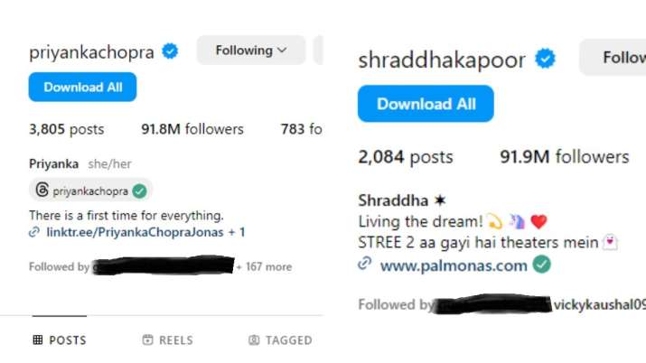 India Tv - Indians with highest Instagram followers