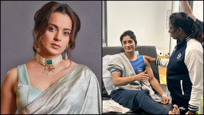 'Sherni': Kangana Ranaut comes in support of Vinesh Phogat after disqualification from Paris Olympics