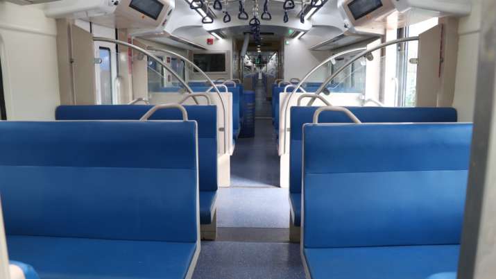 India Tv - The train boasts some modern amenities, safety features, good design, and comfort such as a rain-resistant interior, jerk-free, fire detection, and CCTVs.