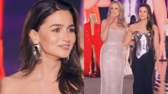 Paris Fashion Week 2024: Alia Bhatt makes her stunning debut in metallic bustier | WATCH