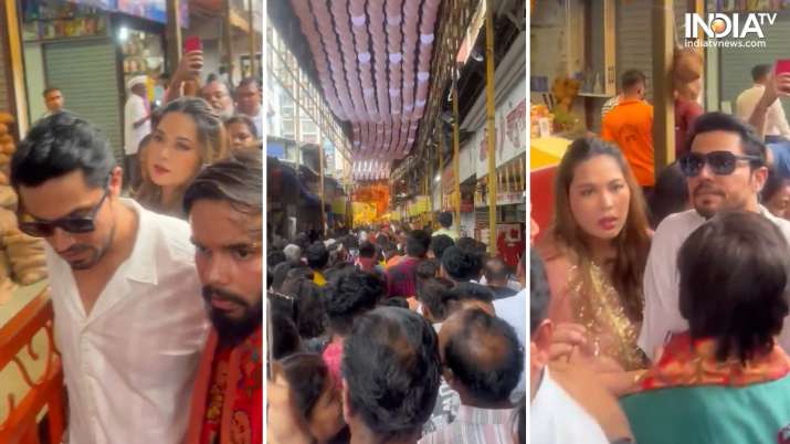 Randeep Hooda, wife Lin Laishram skip VIP access for Lalbaugcha Raja, video goes viral