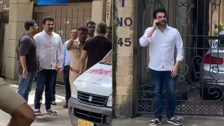 Arbaaz Khan arrives at Malaika Arora’s residence after her step-father’s death | WATCH