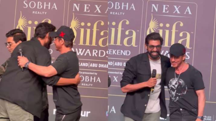 When Rana Daggubati touched Shah Rukh Khan’s feet at IIFA pre-event, here’s how SRK reacted | WATCH