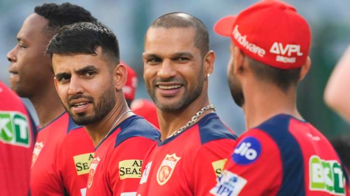 India Tv - Jitesh Sharma alongside Shikhar Dhawan, his captain at Punjab Kings for two seasons