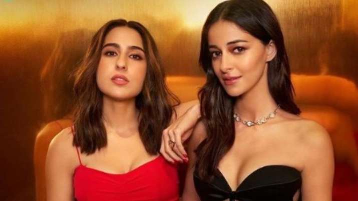 India TV - Sara Ali Khan and Ananya Pandey at Koffee with Karan show.