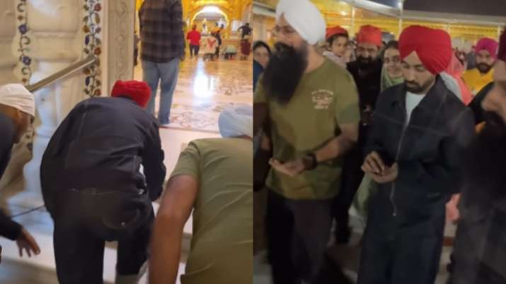 Diljit Dosanjh arrives in India for Dil-Luminati tour, offers prayers at Bangla Sahib Gurudwara in Delhi