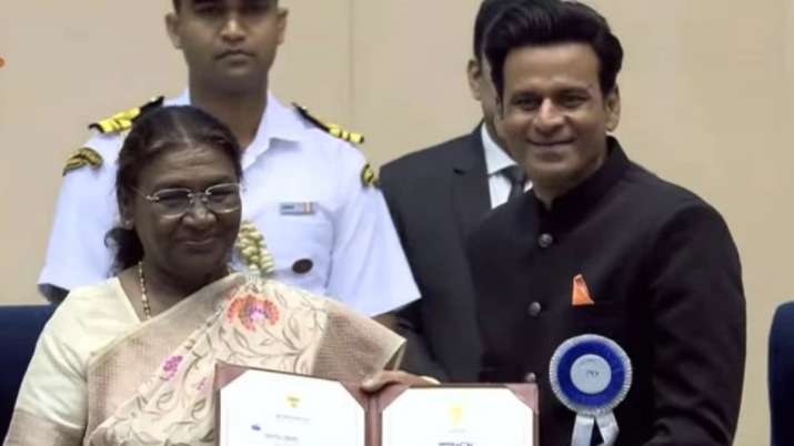 70th National Awards: Manoj Bajpayee receives fourth National Award from President Droupadi Murmu for Gulmohar