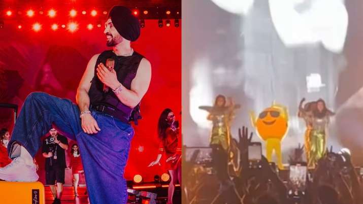 Lemon man overshadows Diljit Dosanjh during Dil-Luminati tour in Delhi | WATCH