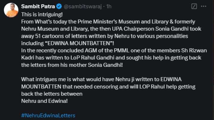 India Tv - PM Museum seeks return of Nehru's letter taken by Sonia