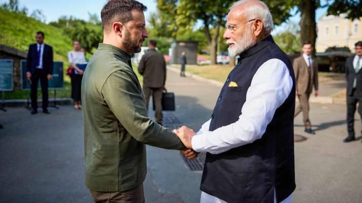 India Tv - PM Modi visited Ukraine at the invitation of Volodymyr Zelenskyy.