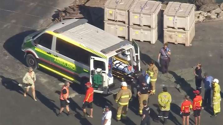 India Tv - An injured person is placed in the back of an ambulance on Rottnest Island