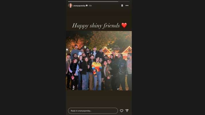 India Tv - Ananya Panday Shiny Friends