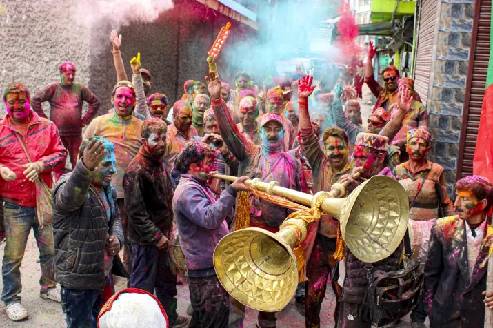 India Tv - Holi celebrations started across India on Thursday. 