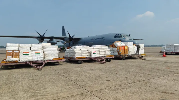 India Tv - Myanmar earthquake, earthquake, myanmar, India likely to send 15 tonnes of relief material, thailand