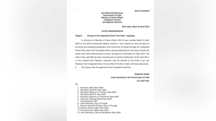 India Tv - India eases Attari border curbs
