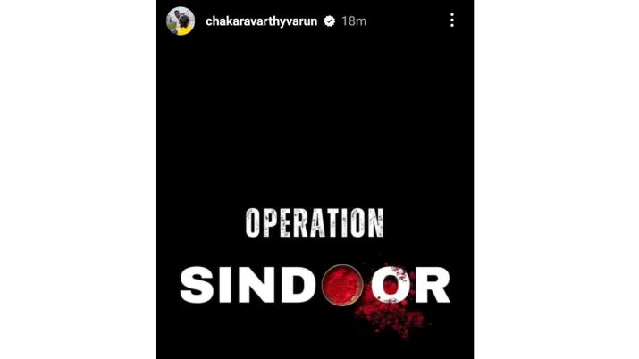 India Tv - Varun Chakravarthy Insta story