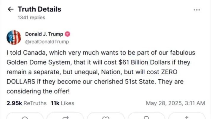 India Tv - Donald Trump, Canada, Golden Dome defence deal