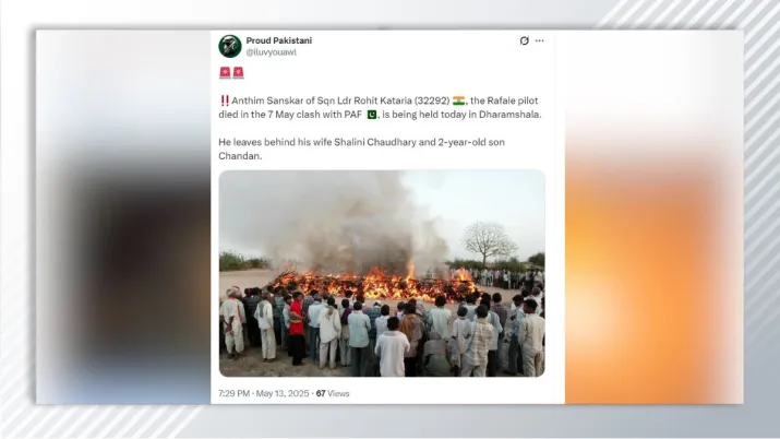 India Tv - This is going viral India Tv - Fact Check, Operation Sindoor, Rafale pilot