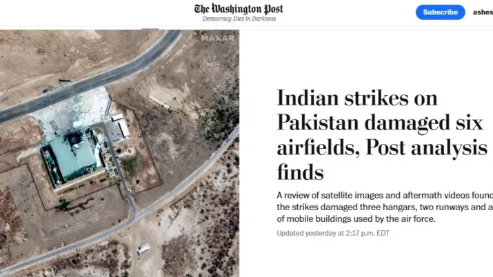 India Tv - Operation Sindoor, India attacks Pakistan, Washington Post 