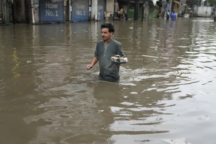 India Tv - Mumbai city waterlogged after heavy rains.