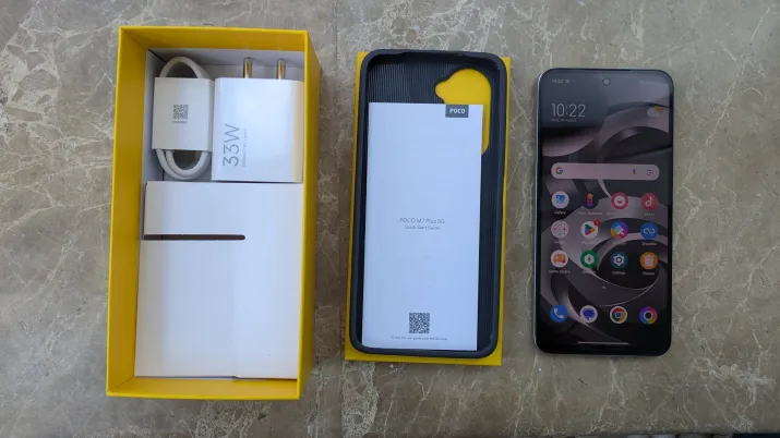 India Tv - Poco M7 Plus review: Retail box India Tv - Poco M7 Plus review: Retail box
