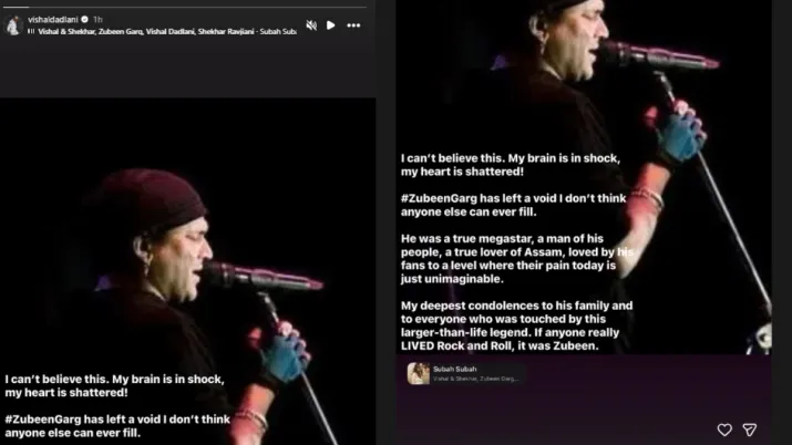 India Tv - Screengrab taken from Vishal Dadlani's Instagram story India Tv - Vishal Dadlani's Instagram story