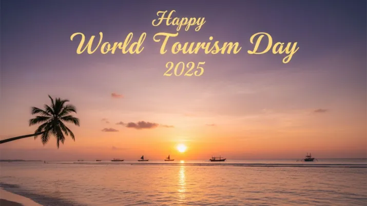 India Tv - Happy World Tourism Day 2025 beach sunset