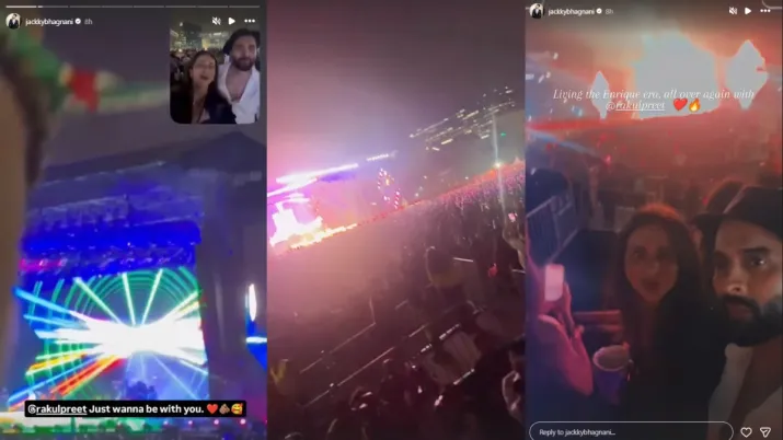 India Tv - Rakul Preet Singh and Jackky Bhagnani's Instagram story.