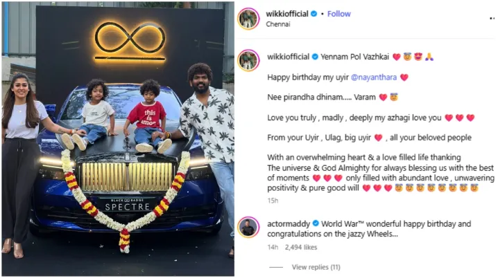 India Tv - Vignesh Shivan's Instagram post