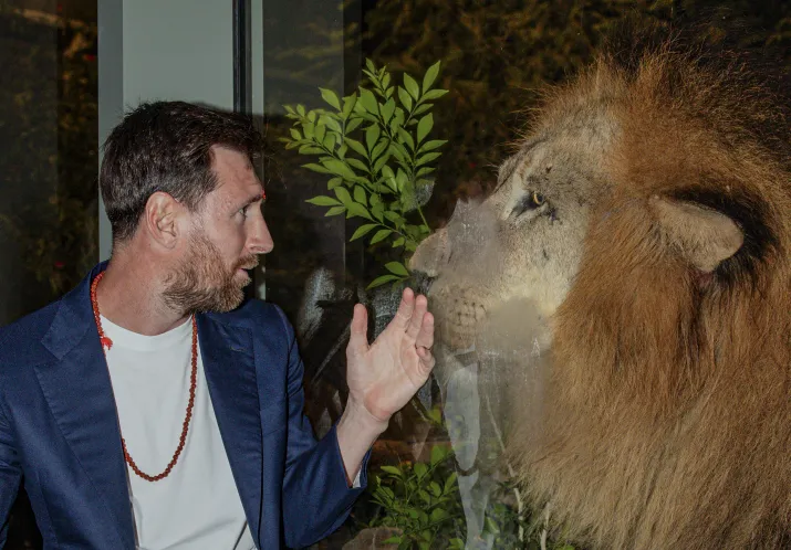 India Tv - Footballer Messi at Vantara