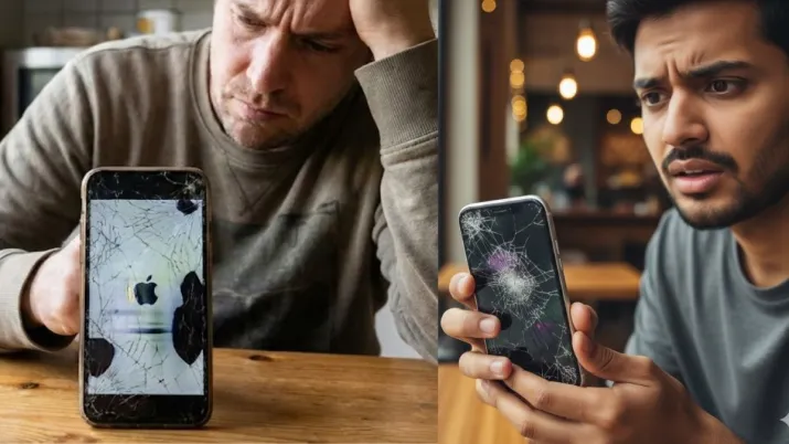 इंडिया टीवी - आईफोन की स्क्रीन गलती से टूट गई