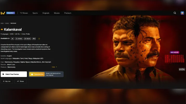India Tv - Screengrab taken from SonyLiv streaming platform. India Tv - Screengrab taken from SonyLiv streaming platform.