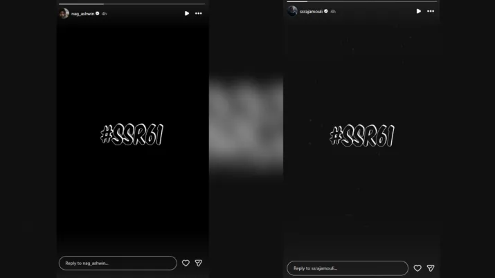 India Tv - Screengrab taken from Nag Ashwin and SS Rajamouli's Instagram stories. 