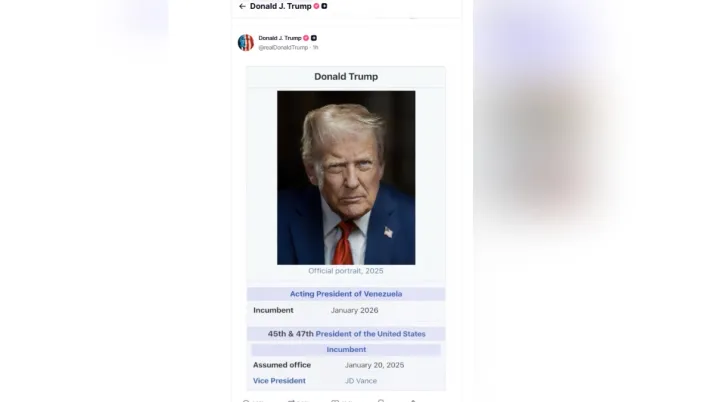 India Tv - US President Donald Trump India Tv - Donald Trump, Venezuela, Venezuela acting president