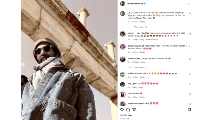 India Tv - Vijay Deverakonda's Instagram post. 