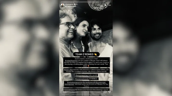 India Tv - Screengrab taken from Mira Rajput's Instagram story. 