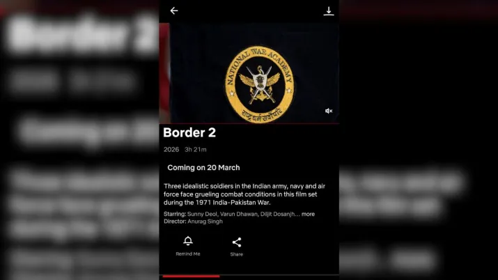 India Tv - Border 2 OTT release date