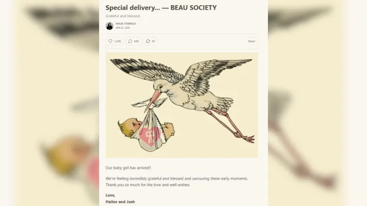 India Tv - Screengrab taken from Hailee Steinfeld's newsletter.