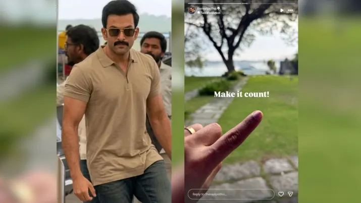 India Tv - Screengrab taken from Prithviraj Sukumaran's Instagram story. 