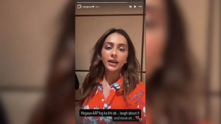 India Tv - Screengrab taken from Rakul Preet Singh's Instagram story.