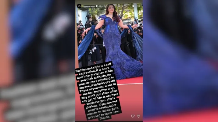 India Tv - Screengrab taken from Kangana Ranaut's Instagram story. 